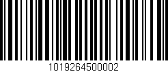 Código de barras (EAN, GTIN, SKU, ISBN): '1019264500002'