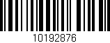 Código de barras (EAN, GTIN, SKU, ISBN): '10192876'