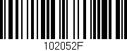 Código de barras (EAN, GTIN, SKU, ISBN): '102052F'