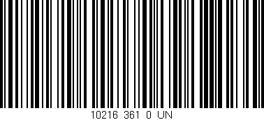 Código de barras (EAN, GTIN, SKU, ISBN): '10216_361_0_UN'