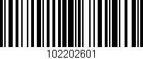 Código de barras (EAN, GTIN, SKU, ISBN): '102202601'
