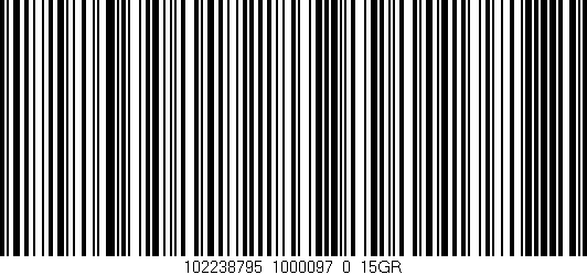 Código de barras (EAN, GTIN, SKU, ISBN): '102238795_1000097_0_15GR'