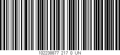 Código de barras (EAN, GTIN, SKU, ISBN): '102238877_217_0_UN'