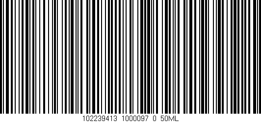 Código de barras (EAN, GTIN, SKU, ISBN): '102239413_1000097_0_50ML'