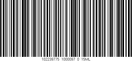 Código de barras (EAN, GTIN, SKU, ISBN): '102239775_1000097_0_15ML'