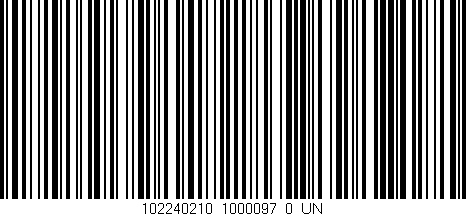 Código de barras (EAN, GTIN, SKU, ISBN): '102240210_1000097_0_UN'