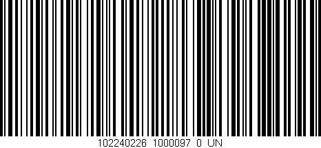 Código de barras (EAN, GTIN, SKU, ISBN): '102240226_1000097_0_UN'