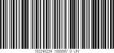 Código de barras (EAN, GTIN, SKU, ISBN): '102240234_1000097_0_UN'