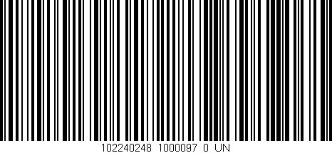 Código de barras (EAN, GTIN, SKU, ISBN): '102240248_1000097_0_UN'