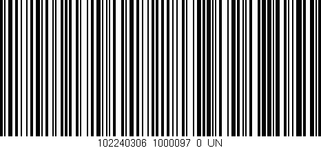 Código de barras (EAN, GTIN, SKU, ISBN): '102240306_1000097_0_UN'