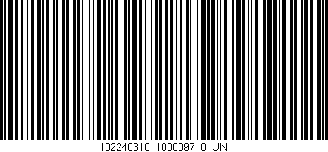 Código de barras (EAN, GTIN, SKU, ISBN): '102240310_1000097_0_UN'