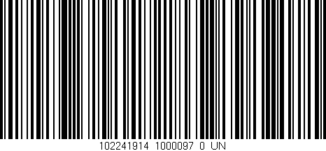 Código de barras (EAN, GTIN, SKU, ISBN): '102241914_1000097_0_UN'