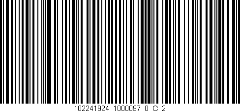 Código de barras (EAN, GTIN, SKU, ISBN): '102241924_1000097_0_C/2'