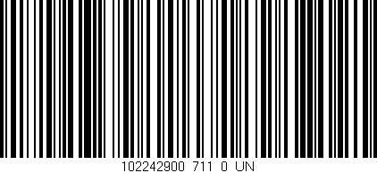 Código de barras (EAN, GTIN, SKU, ISBN): '102242900_711_0_UN'