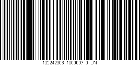 Código de barras (EAN, GTIN, SKU, ISBN): '102242906_1000097_0_UN'