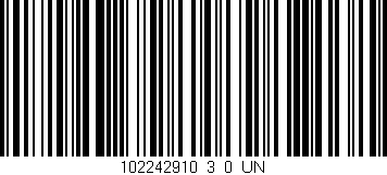 Código de barras (EAN, GTIN, SKU, ISBN): '102242910_3_0_UN'