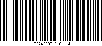 Código de barras (EAN, GTIN, SKU, ISBN): '102242930_9_0_UN'