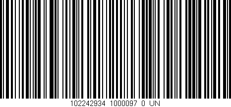 Código de barras (EAN, GTIN, SKU, ISBN): '102242934_1000097_0_UN'