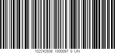 Código de barras (EAN, GTIN, SKU, ISBN): '102242936_1000097_0_UN'
