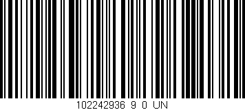 Código de barras (EAN, GTIN, SKU, ISBN): '102242936_9_0_UN'