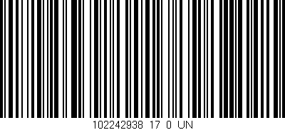 Código de barras (EAN, GTIN, SKU, ISBN): '102242938_17_0_UN'