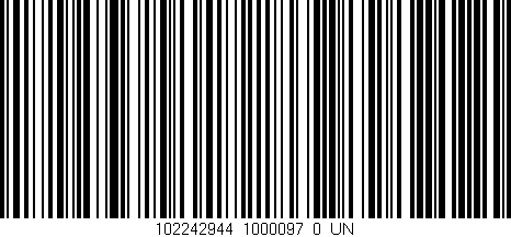 Código de barras (EAN, GTIN, SKU, ISBN): '102242944_1000097_0_UN'