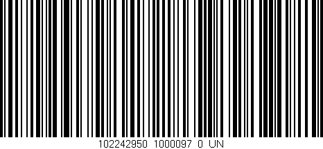Código de barras (EAN, GTIN, SKU, ISBN): '102242950_1000097_0_UN'