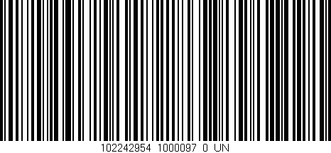 Código de barras (EAN, GTIN, SKU, ISBN): '102242954_1000097_0_UN'