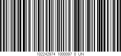 Código de barras (EAN, GTIN, SKU, ISBN): '102242974_1000097_0_UN'