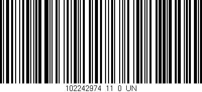 Código de barras (EAN, GTIN, SKU, ISBN): '102242974_11_0_UN'