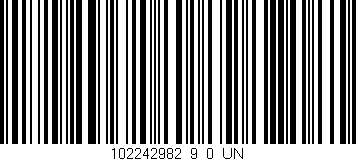 Código de barras (EAN, GTIN, SKU, ISBN): '102242982_9_0_UN'