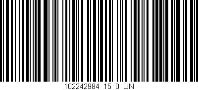 Código de barras (EAN, GTIN, SKU, ISBN): '102242984_15_0_UN'