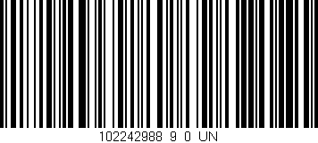 Código de barras (EAN, GTIN, SKU, ISBN): '102242988_9_0_UN'