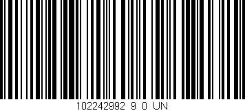 Código de barras (EAN, GTIN, SKU, ISBN): '102242992_9_0_UN'