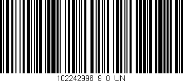 Código de barras (EAN, GTIN, SKU, ISBN): '102242996_9_0_UN'