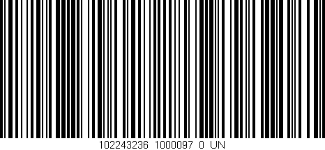 Código de barras (EAN, GTIN, SKU, ISBN): '102243236_1000097_0_UN'