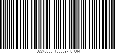 Código de barras (EAN, GTIN, SKU, ISBN): '102243360_1000097_0_UN'