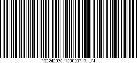 Código de barras (EAN, GTIN, SKU, ISBN): '102243370_1000097_0_UN'