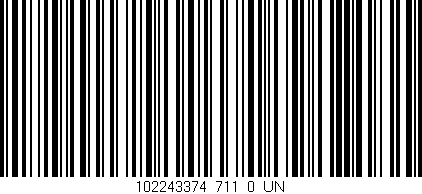 Código de barras (EAN, GTIN, SKU, ISBN): '102243374_711_0_UN'