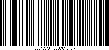 Código de barras (EAN, GTIN, SKU, ISBN): '102243376_1000097_0_UN'