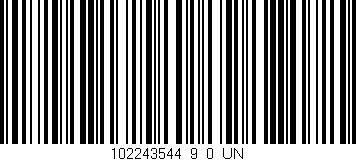 Código de barras (EAN, GTIN, SKU, ISBN): '102243544_9_0_UN'