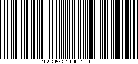 Código de barras (EAN, GTIN, SKU, ISBN): '102243566_1000097_0_UN'