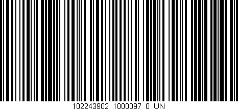 Código de barras (EAN, GTIN, SKU, ISBN): '102243902_1000097_0_UN'