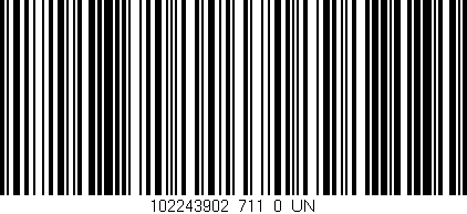 Código de barras (EAN, GTIN, SKU, ISBN): '102243902_711_0_UN'