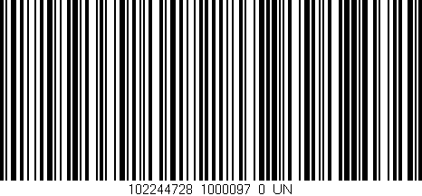 Código de barras (EAN, GTIN, SKU, ISBN): '102244728_1000097_0_UN'