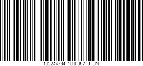 Código de barras (EAN, GTIN, SKU, ISBN): '102244734_1000097_0_UN'