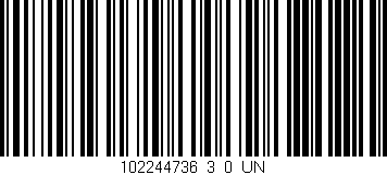 Código de barras (EAN, GTIN, SKU, ISBN): '102244736_3_0_UN'