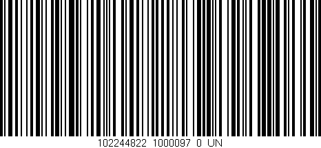 Código de barras (EAN, GTIN, SKU, ISBN): '102244822_1000097_0_UN'