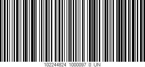 Código de barras (EAN, GTIN, SKU, ISBN): '102244824_1000097_0_UN'