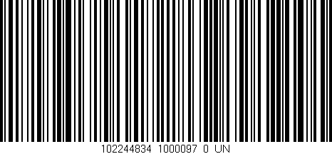 Código de barras (EAN, GTIN, SKU, ISBN): '102244834_1000097_0_UN'